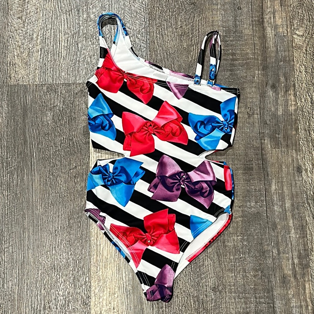 Girls JoJo Siwa Cut Out One Piece Bathing Suit - 6/6X